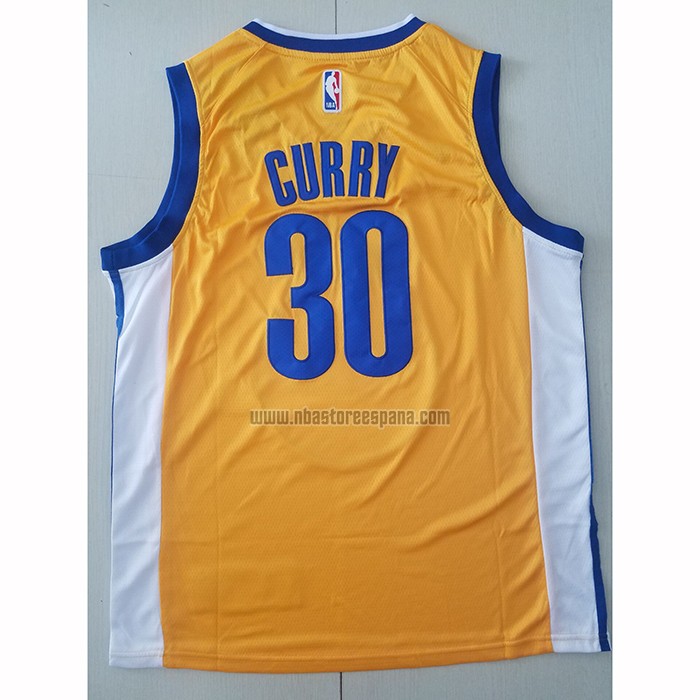 Camiseta Golden State Warriors Stephen Curry NO 30 Statement Oro